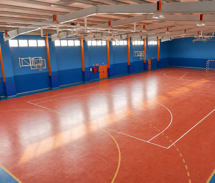 Imagen polideportivo cubierto del colegio